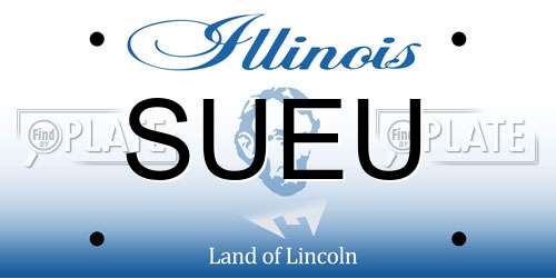 SUEU Illinois License Plate