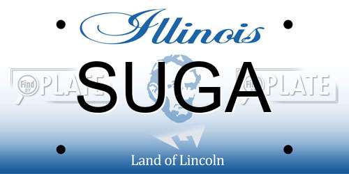 SUGA Illinois License Plate