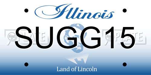 SUGG15 Illinois License Plate