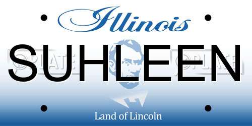 SUHLEEN Illinois License Plate