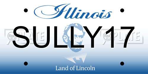 SULLY17 Illinois License Plate
