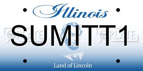 SUMITT1 Illinois License Plate