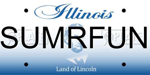 SUMRFUN Illinois License Plate