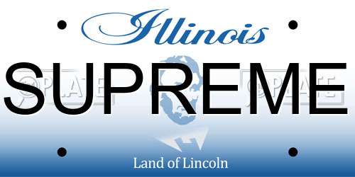 SUPREME Illinois License Plate
