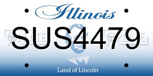SUS4479 Illinois License Plate