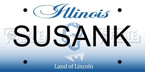 SUSANK Illinois License Plate