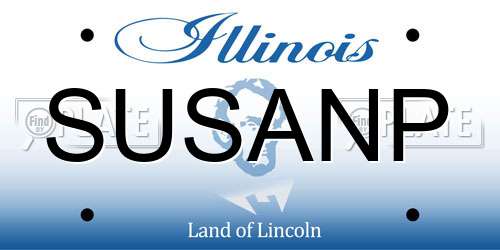 SUSANP Illinois License Plate