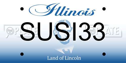 SUSI33 Illinois License Plate