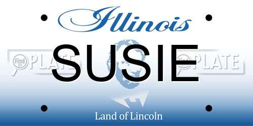 SUSIE Illinois License Plate