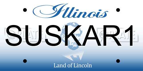 SUSKAR1 Illinois License Plate