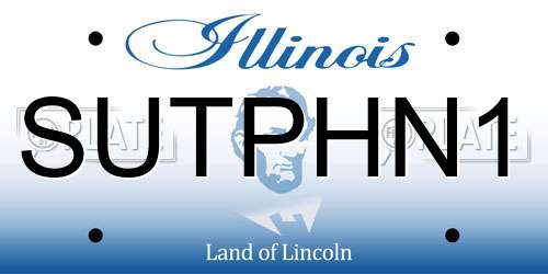SUTPHN1 Illinois License Plate