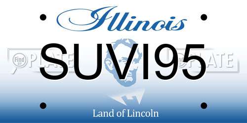 SUVI95 Illinois License Plate