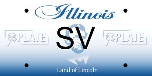 SV Illinois License Plate