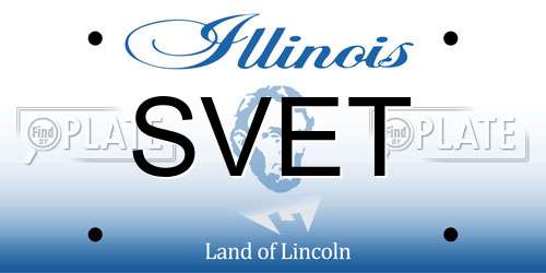 SVET Illinois License Plate