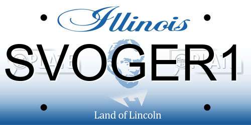 SVOGER1 Illinois License Plate