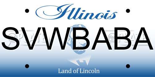 SVWBABA Illinois License Plate