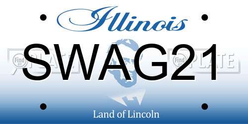 SWAG21 Illinois License Plate