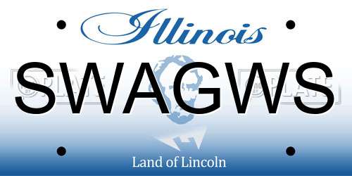 SWAGWS Illinois License Plate