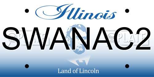 SWANAC2 Illinois License Plate