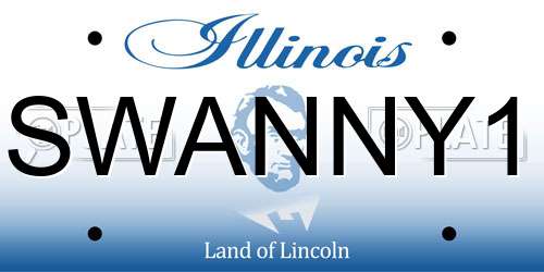 SWANNY1 Illinois License Plate