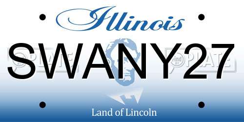 SWANY27 Illinois License Plate