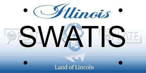 SWATIS Illinois License Plate