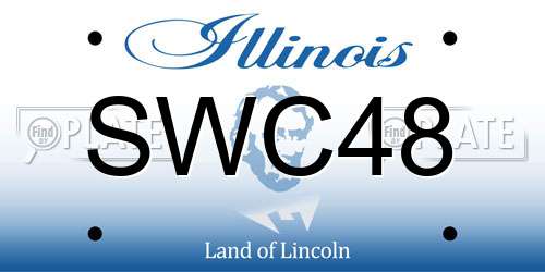 SWC48 Illinois License Plate