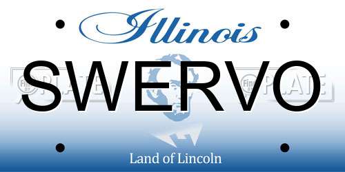 SWERVO Illinois License Plate