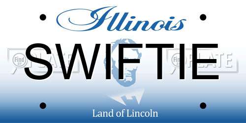 SWIFTIE Illinois License Plate