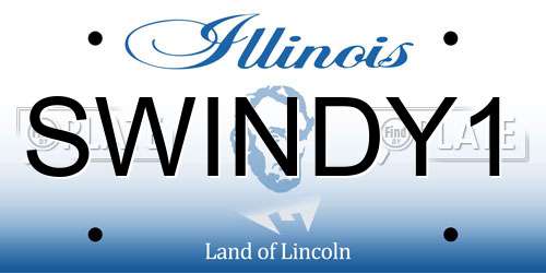 SWINDY1 Illinois License Plate