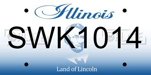 SWK1014 Illinois License Plate