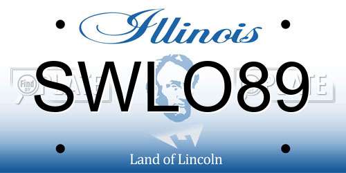 SWLO89 Illinois License Plate
