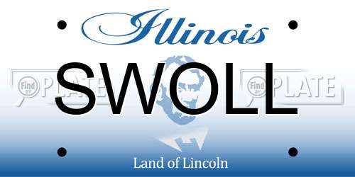 SWOLL Illinois License Plate