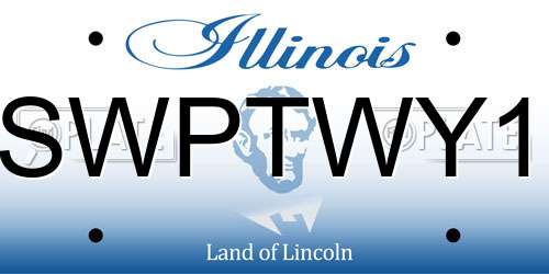 SWPTWY1 Illinois License Plate