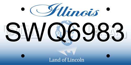 SWQ6983 Illinois License Plate
