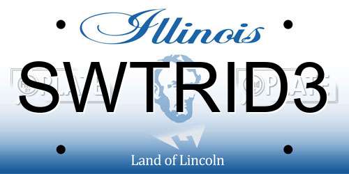 SWTRID3 Illinois License Plate