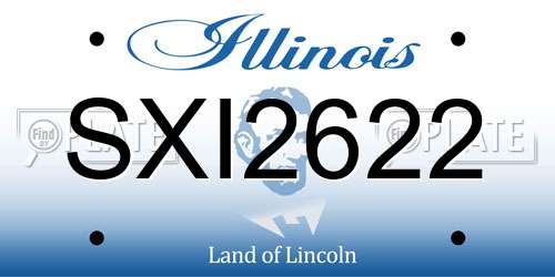 SXI2622 Illinois License Plate