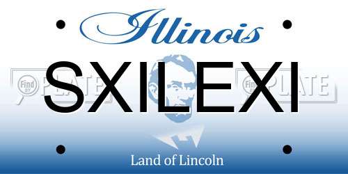SXILEXI Illinois License Plate