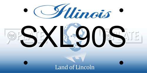 SXL90S Illinois License Plate