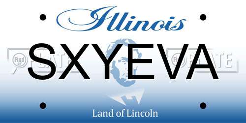 SXYEVA Illinois License Plate