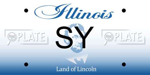 SY Illinois License Plate