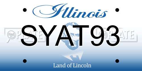 SYAT93 Illinois License Plate