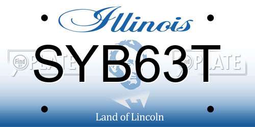 SYB63T Illinois License Plate