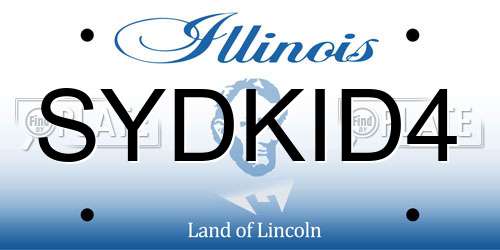 SYDKID4 Illinois License Plate