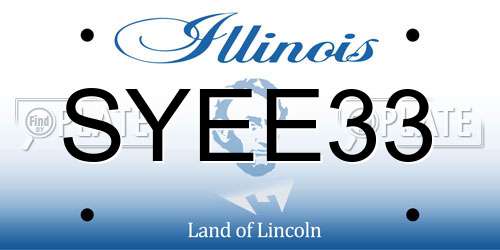 SYEE33 Illinois License Plate