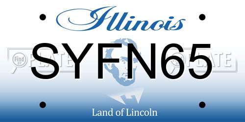 SYFN65 Illinois License Plate