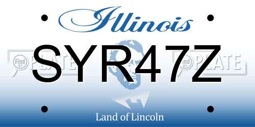 SYR47Z Illinois License Plate