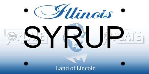 SYRUP Illinois License Plate