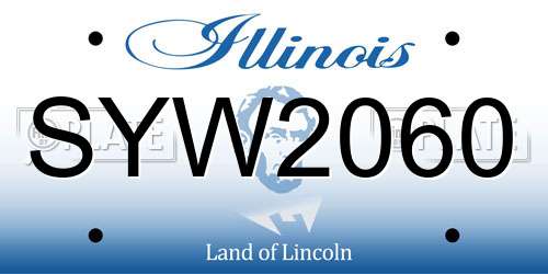 SYW2060 Illinois License Plate