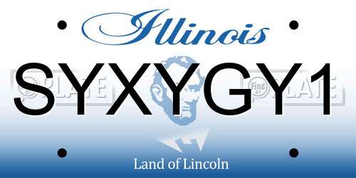 SYXYGY1 Illinois License Plate